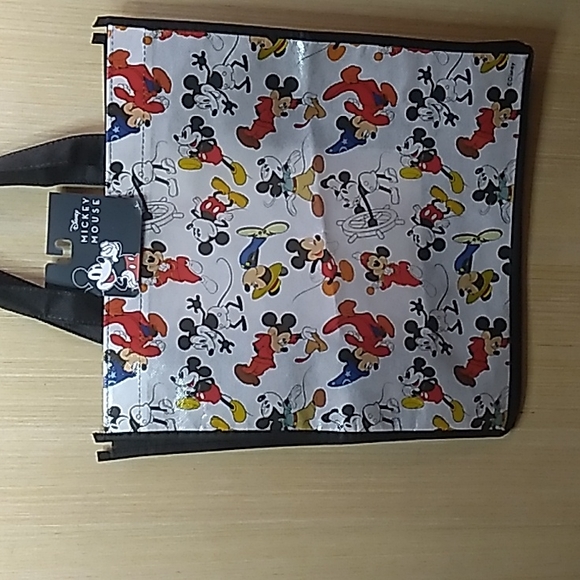 Disney Handbags - Mickey Mouse Tote / Shopping Bag 12.5 x 13 1/4 ×7 NWT White, Red & Black